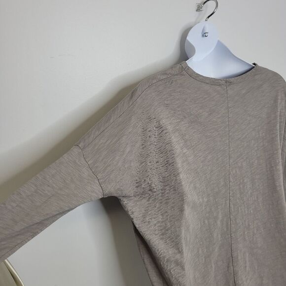 BLUE BUTTERCUP shirt gray long sleeve high low tee L - Picture 4 of 7